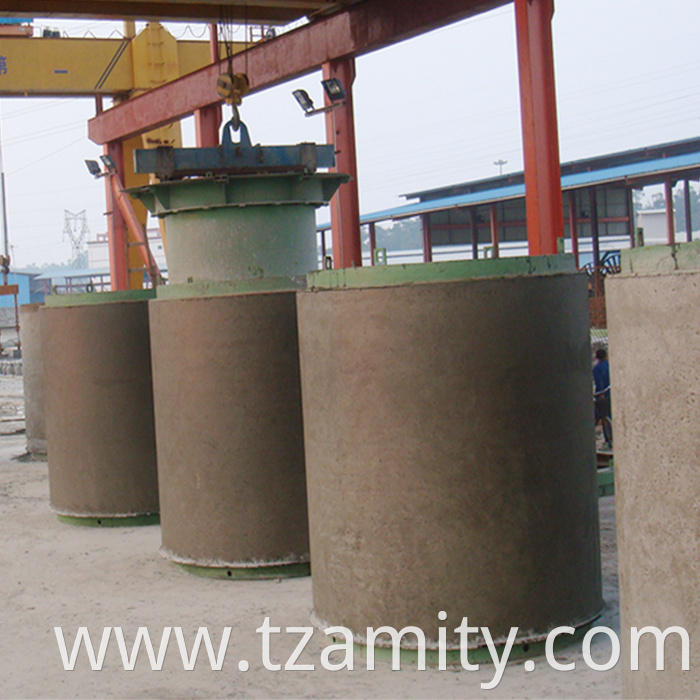 drain water reinforced concrete vertical vibration cast pipe machine